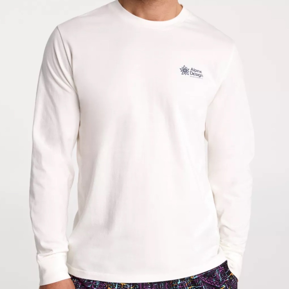 Alpine Design Men's White Long Sleeve Shirt